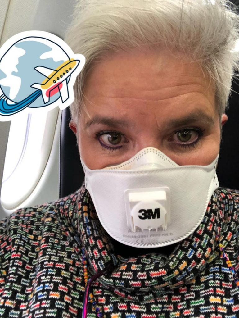 Wearing a mask
